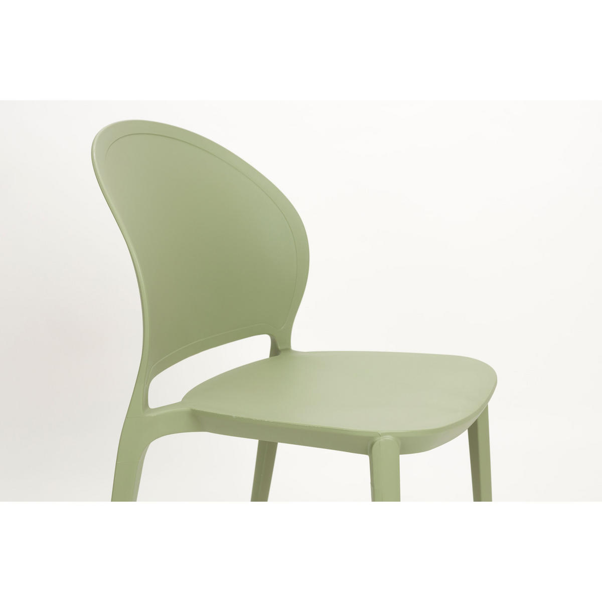 GARTENSTUHL Sjoerd Grün - 4 er Set - Grün, Kunststoff (45/82/52cm) - Housecraft Living