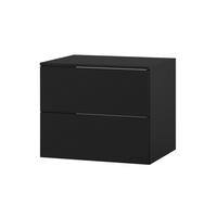 WASCHTISCHUNTERSCHRANK Color 2S 60 Schwarz - Schwarz, Holzwerkstoff (60/50/45cm) - mzm24
