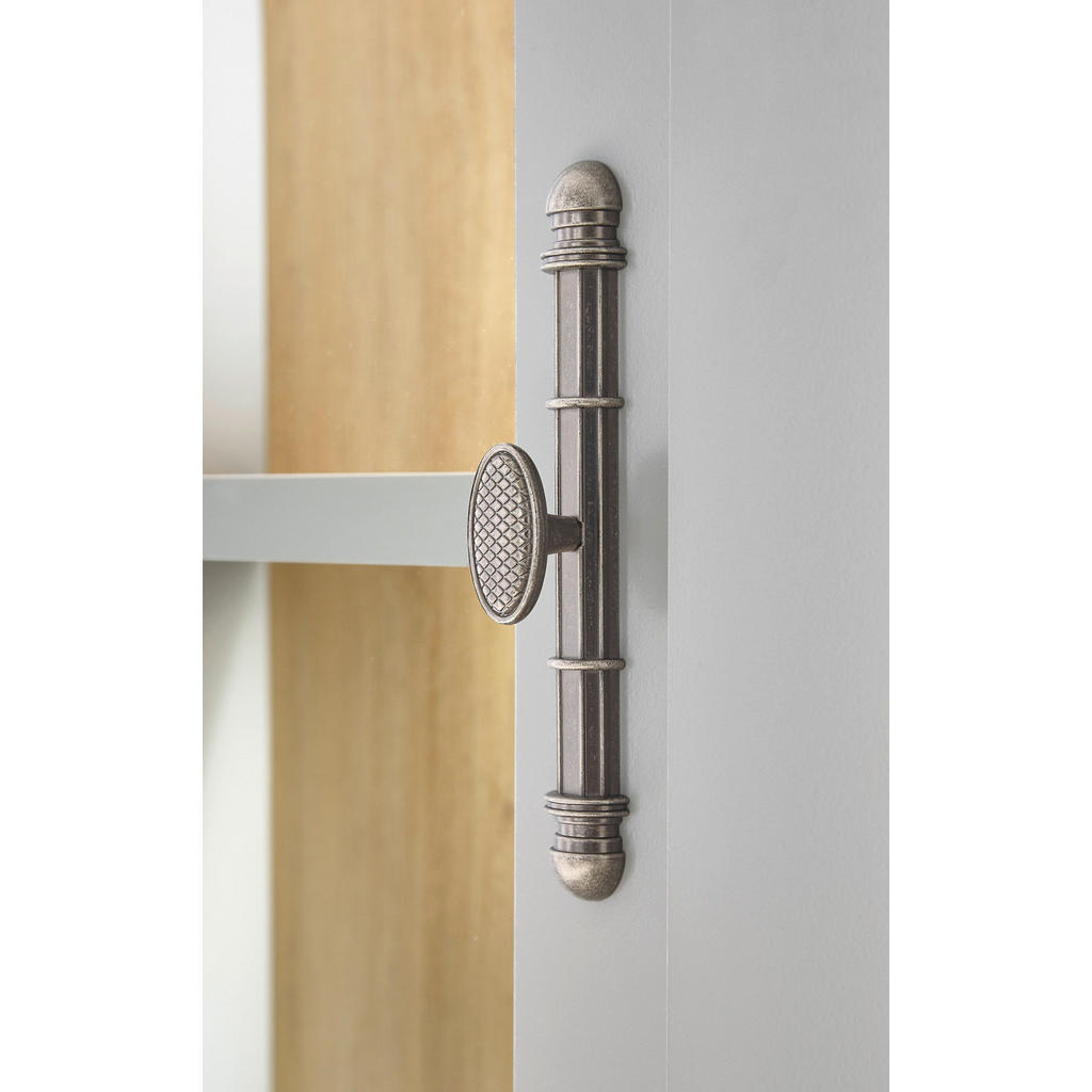 Thumbnail - Furn.Design Tv-Lowboard, Grau, Eiche Artisan, Metall, Nachbildung,Eiche, Uni, Holz Optik, 1 Schubladen, Sockel, 155x48x4...