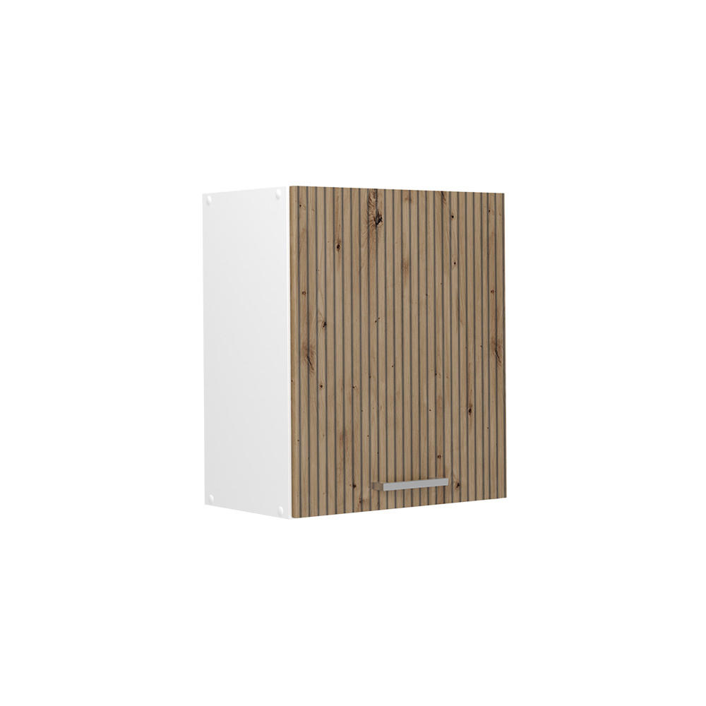 HÄNGESCHRANK R-Line, Artisan-Eiche/Weiß, 50 cm - Weiß/Eiche Artisan, Holzwerkstoff (50/60/31cm) - Vicco