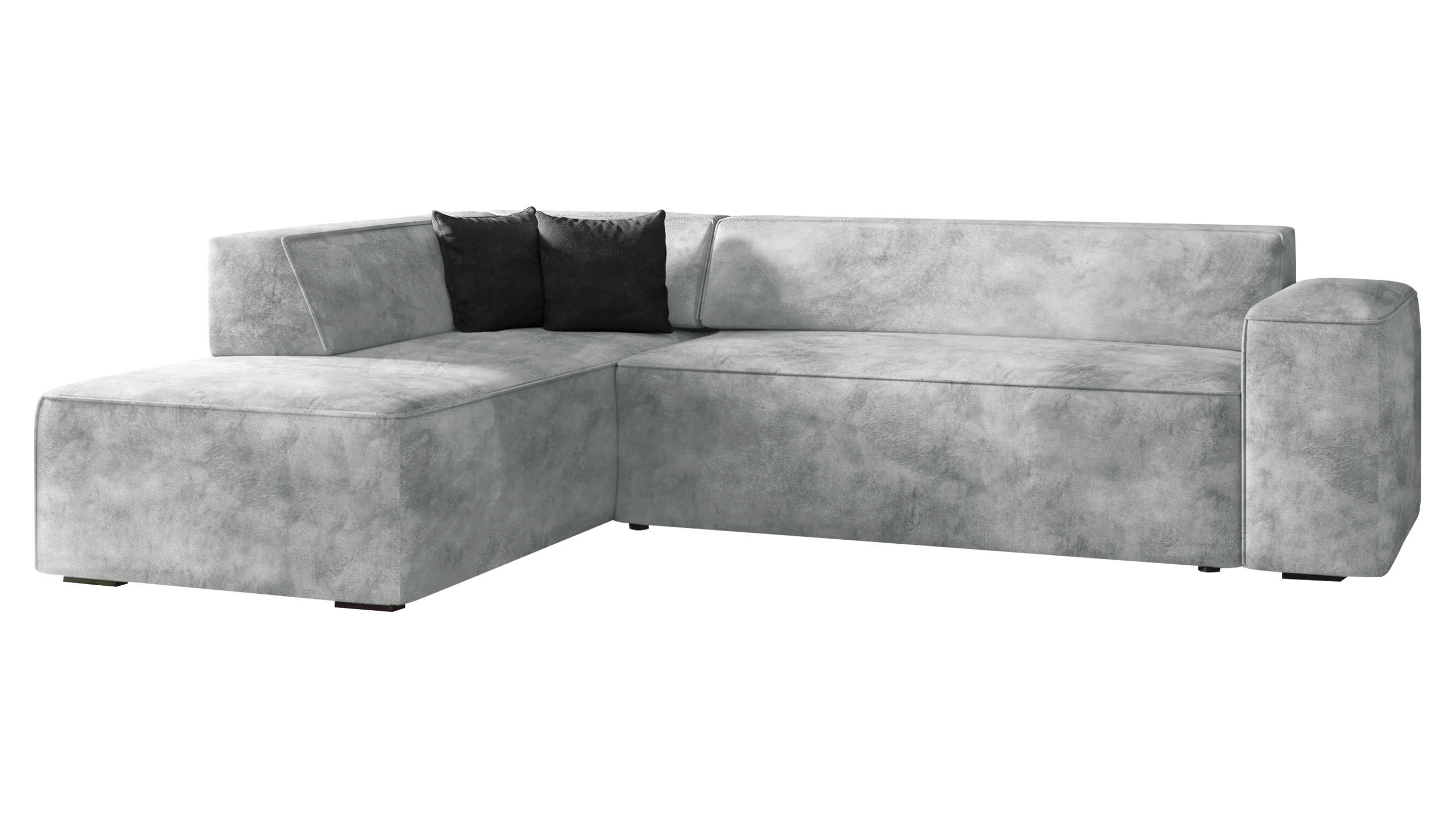 ECKSOFA Lordin Premium, Seite: Links - Hellgrau, Holz/Textil (267/205cm) - MIRJAN24