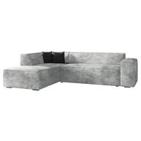 ECKSOFA Lordin Premium, Seite: Links - Hellgrau, Holz/Textil (267/205cm) - MIRJAN24
