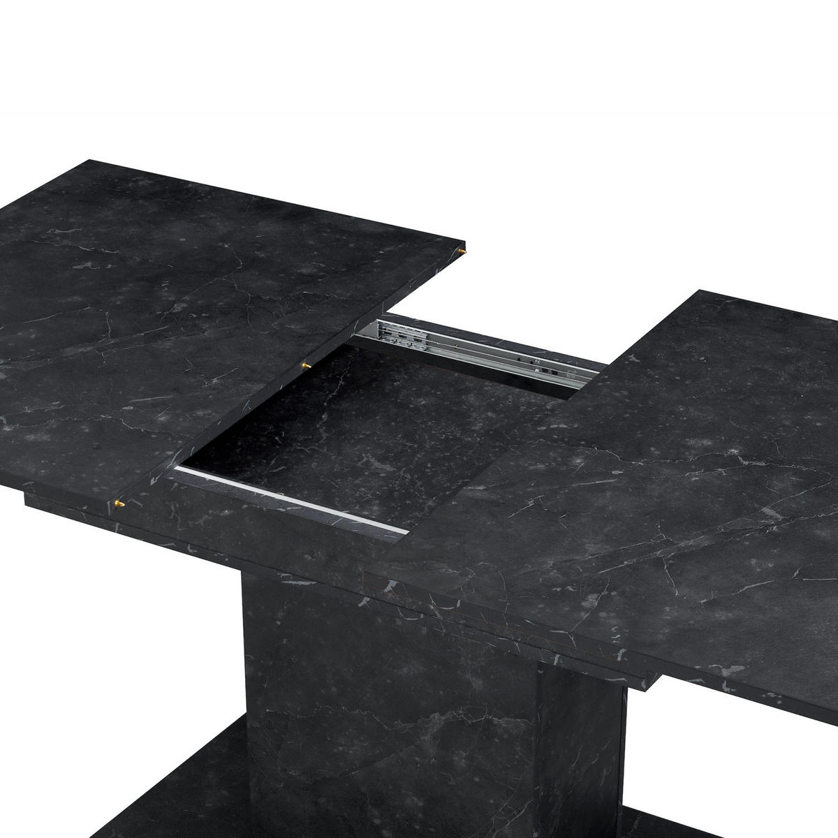 ESSTISCH BOSCO 120-160/80/76 cm - Anthrazit, Holzwerkstoff (80/120/76cm) - B&D Home