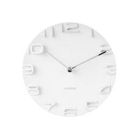 WANDUHR Edge Ø 42 cm - Weiß, Kunststoff (42/42/5cm) - Karlsson