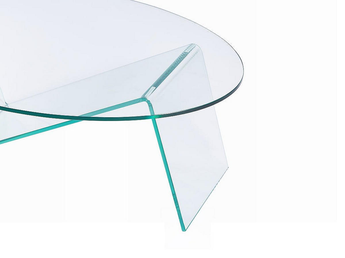 COUCHTISCH - Sicherheitsglas - Transparent - ELOWEN - Transparent, Glas (70/120/41cm) - Vente-Unique