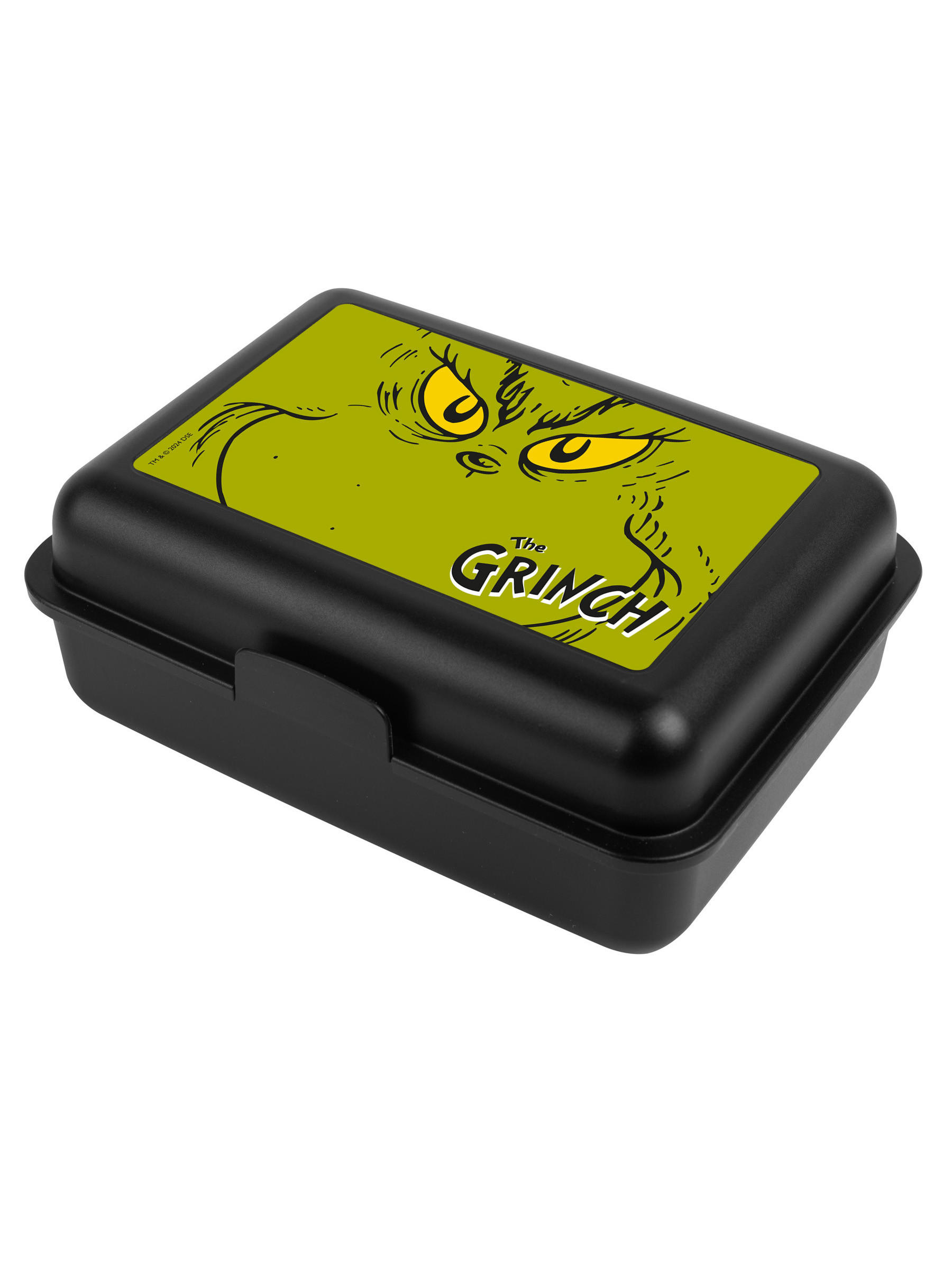BROTDOSE The Grinch Gesicht Schwarz 17,5 x 12,8 x 6,9 cm - Schwarz, Kunststoff (17.5/6.9/12.8cm) - United Labels