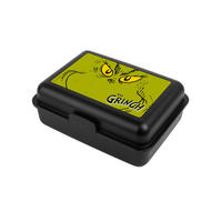 BROTDOSE The Grinch Gesicht Schwarz 17,5 x 12,8 x 6,9 cm - Schwarz, Kunststoff (17.5/6.9/12.8cm) - United Labels