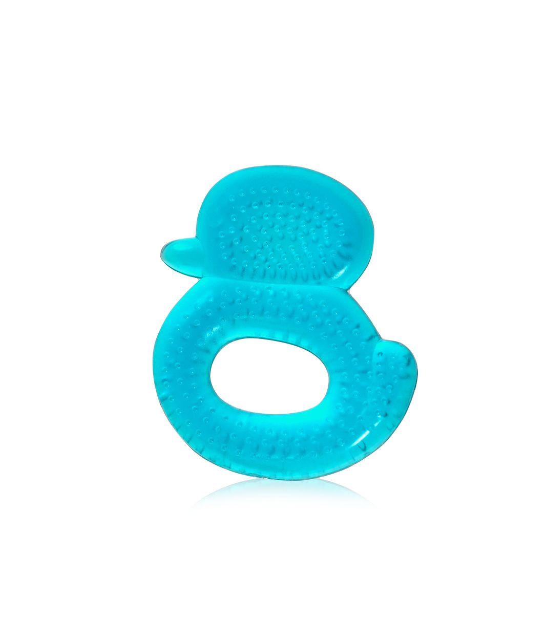 BEISSRING Ente blau mit Wasser gefüllt, Zahnhilfe, Kühlbeißring, ab 3 Monaten - Blau, Kunststoff (8/9cm) - Lorelli