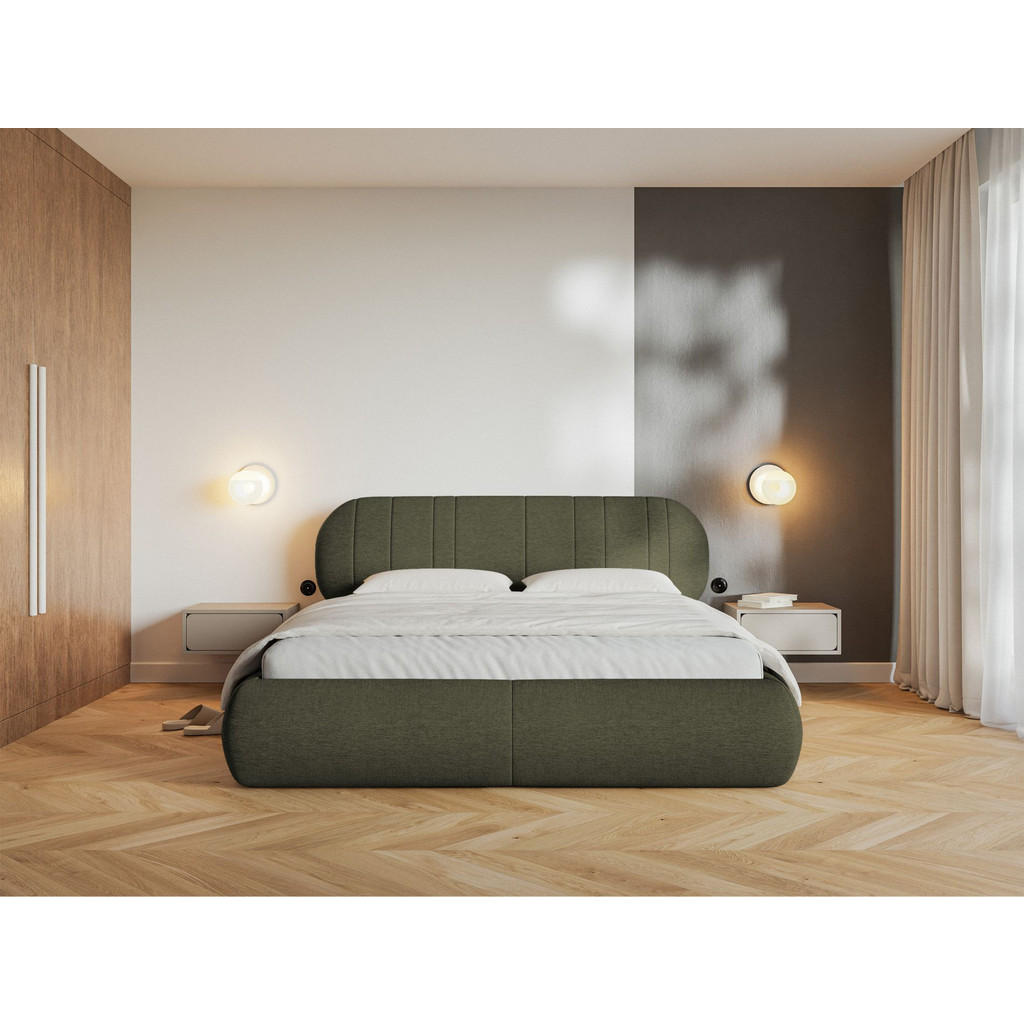 Thumbnail - Selsey Polsterbett, Grün, Textil, 2-Sitzer, 180x200 cm, Schlafzimmer, Betten, Polsterbetten