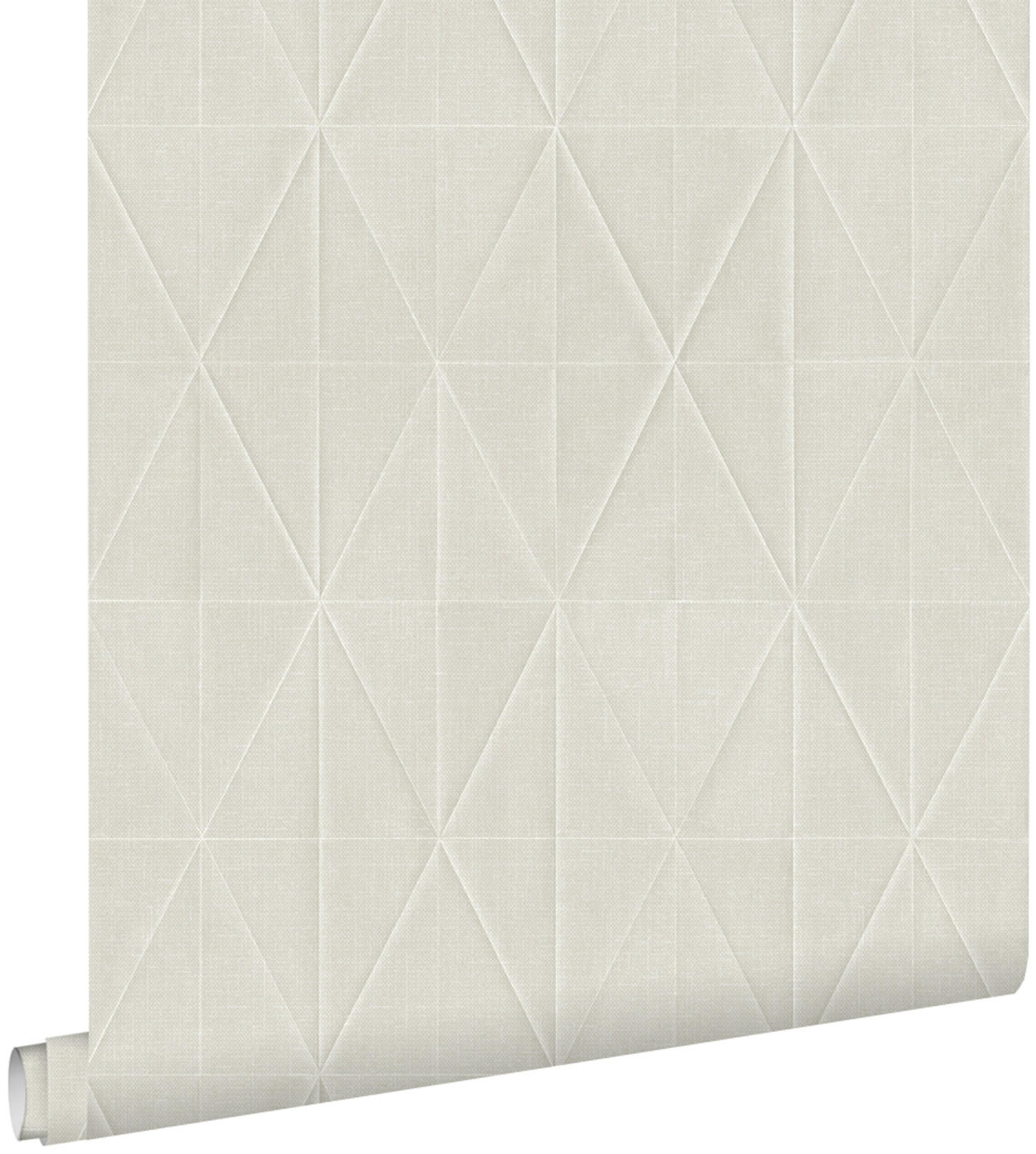 TAPETE Origami-Muster 53 cm x 10.05 m - Grau, Papier (53/1000cm) - ESTAhome