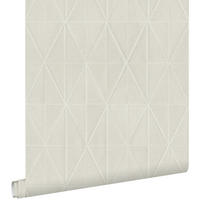 TAPETE Origami-Muster 53 cm x 10.05 m - Grau, Papier (53/1000cm) - ESTAhome