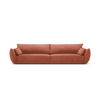 SOFA Kaelle aus Chenille-Stoff terrakotta 4 Sitzplätze - Terra cotta, Textil (110/85/248cm) - Micadoni
