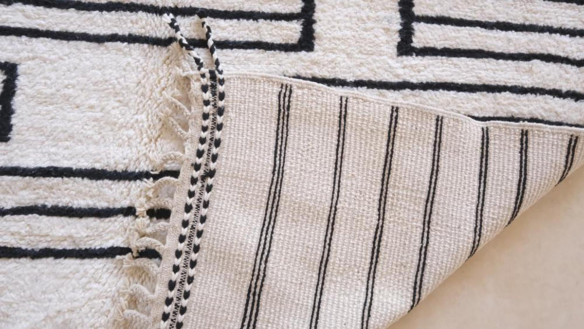 BERBERTEPPICH aus reiner Wolle 214x 291 cm - Weiß, Naturmaterialien (214/291cm) - AFK Living