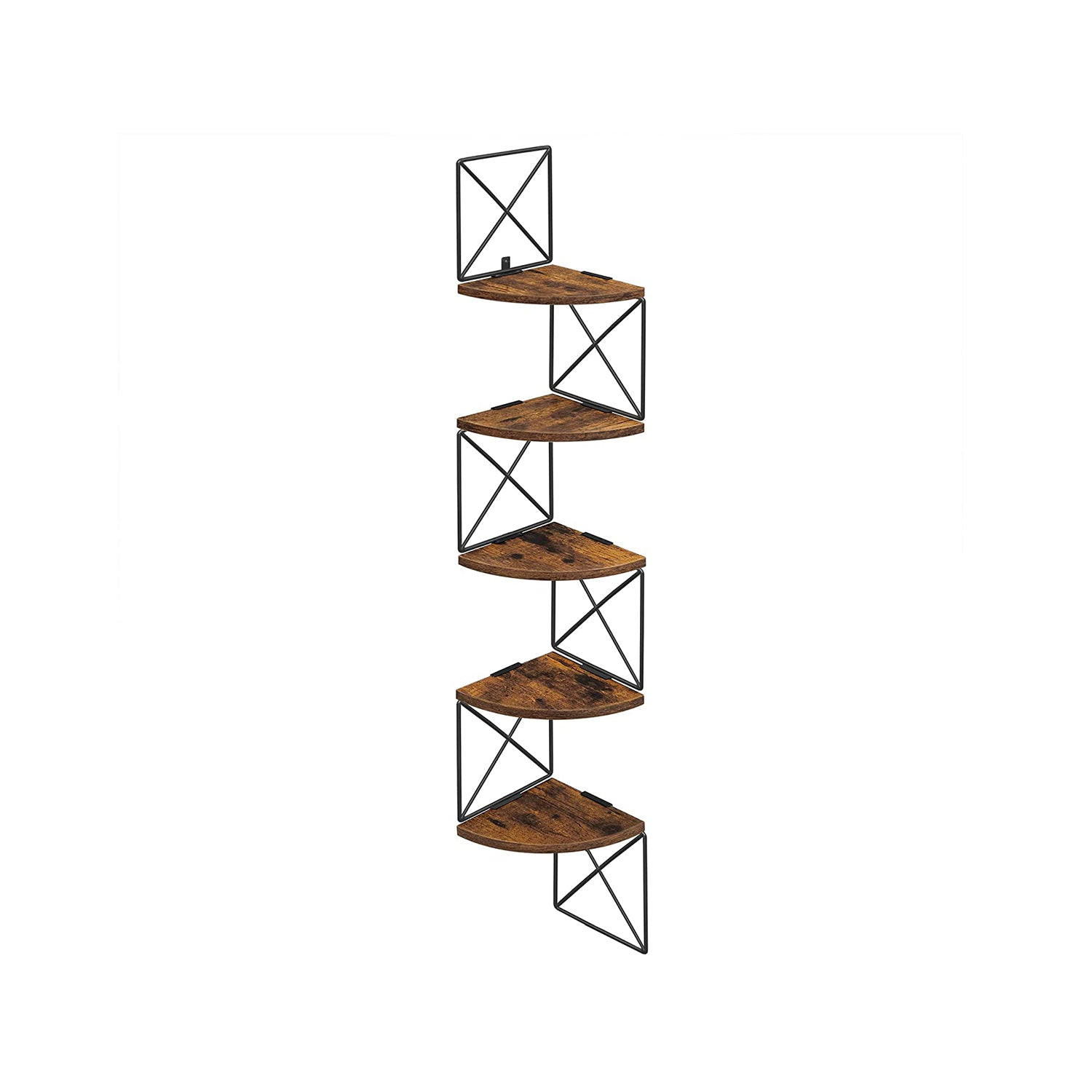 ECKREGAL WANDREGAL - Braun, Holzwerkstoff (20/128/20cm) - Hansiro