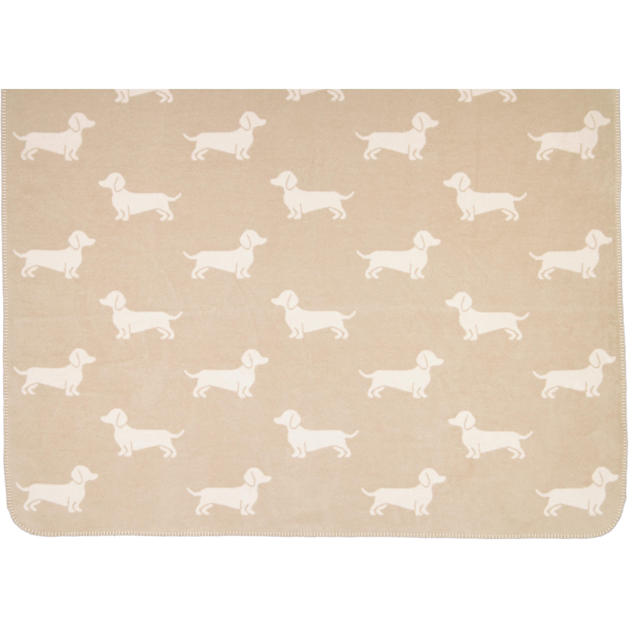 WOHNDECKEN WE LOVE DOGS 62460 NATUR/BEIGE - 33 - Beige, Textil (150/200cm) - Cawoe