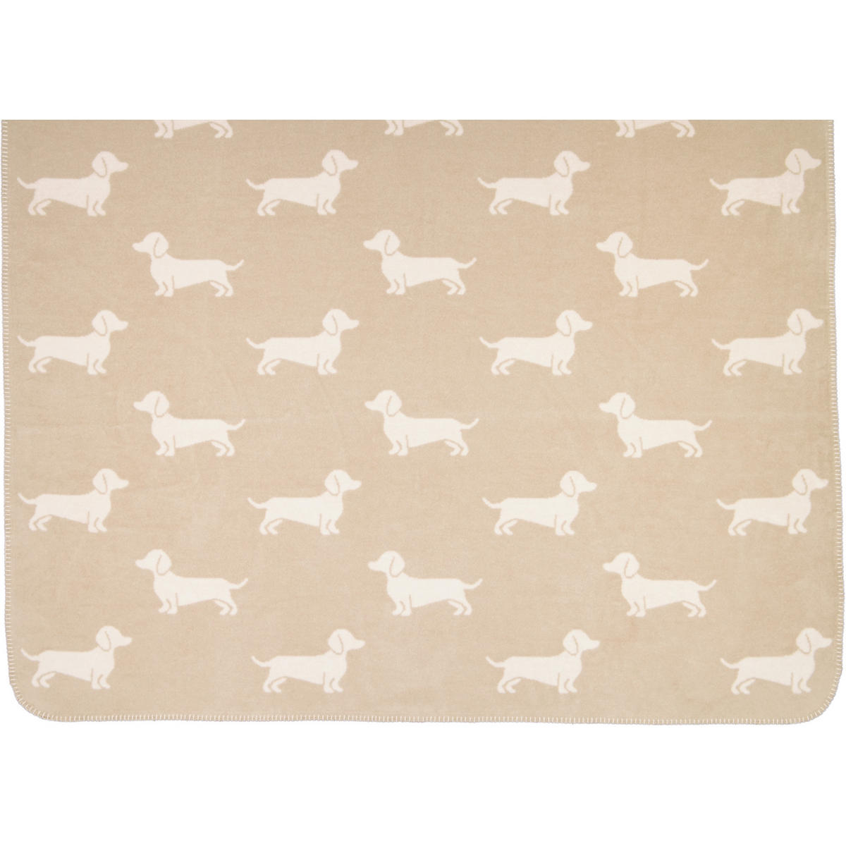WOHNDECKEN WE LOVE DOGS 62460 NATUR/BEIGE - 33 - Beige, Textil (150/200cm) - Cawoe