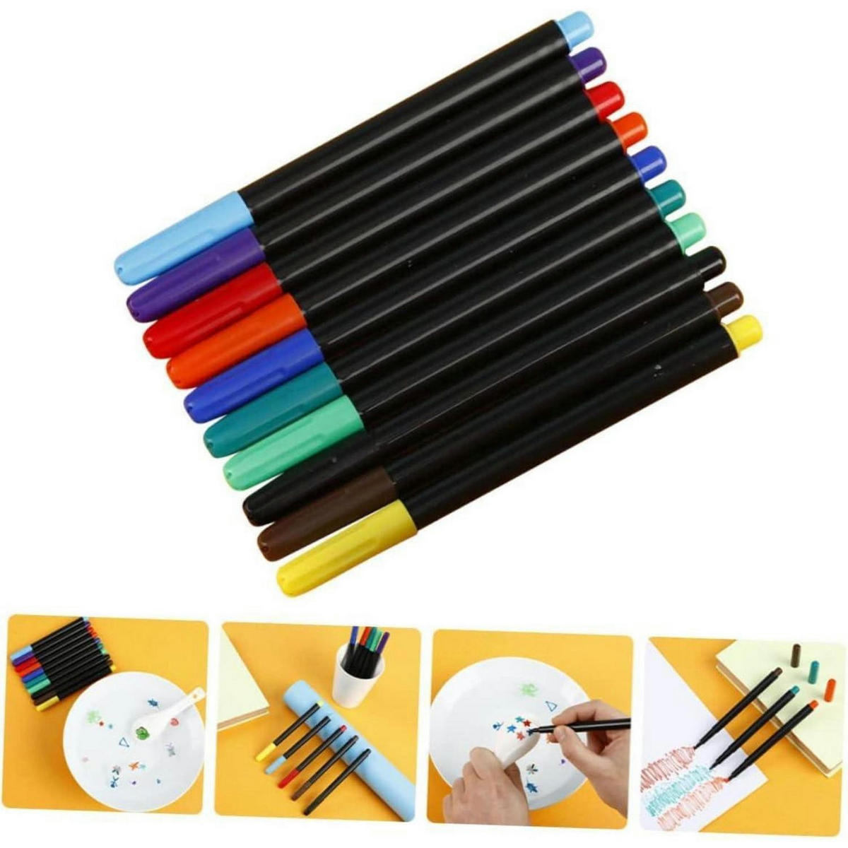 SCHREIBWARENSET 20-teiliges Set Wassermalstifte löschbar - Multicolor, Kunststoff (1.1/1.1/14.8cm)