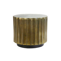 BEISTELLTISCH Kavango Bronze Ø45/39 cm - Bronzefarben, Metall (45/45/39cm) - Light & Living