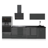 CHICINETĂ Fame-Line, Antracit lucios ridicat/Alb, 280 cm, AP Antracit - alb/antracit, compozit lemnos (280/153.6/60cm) - Vicco