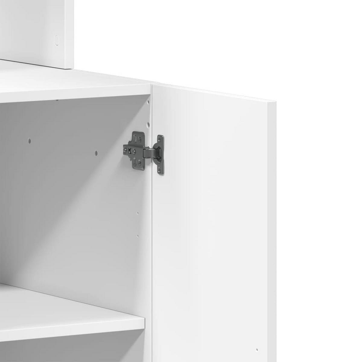 KÜCHENSCHRANK Weiss 60/50/180 Cm Holzwerkstoff - Weiß, Holzwerkstoff (50/180/60cm) - vidaXL