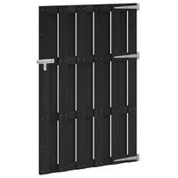 GARTENTOR Wpc 100/150 Cm Grau - Grau, Holzwerkstoff (100/150cm) - vidaXL
