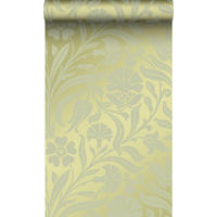 TAPETE Blumen 53 cm x 10.05 m - Grün, Papier (53/1000cm) - Origin Wallcoverings