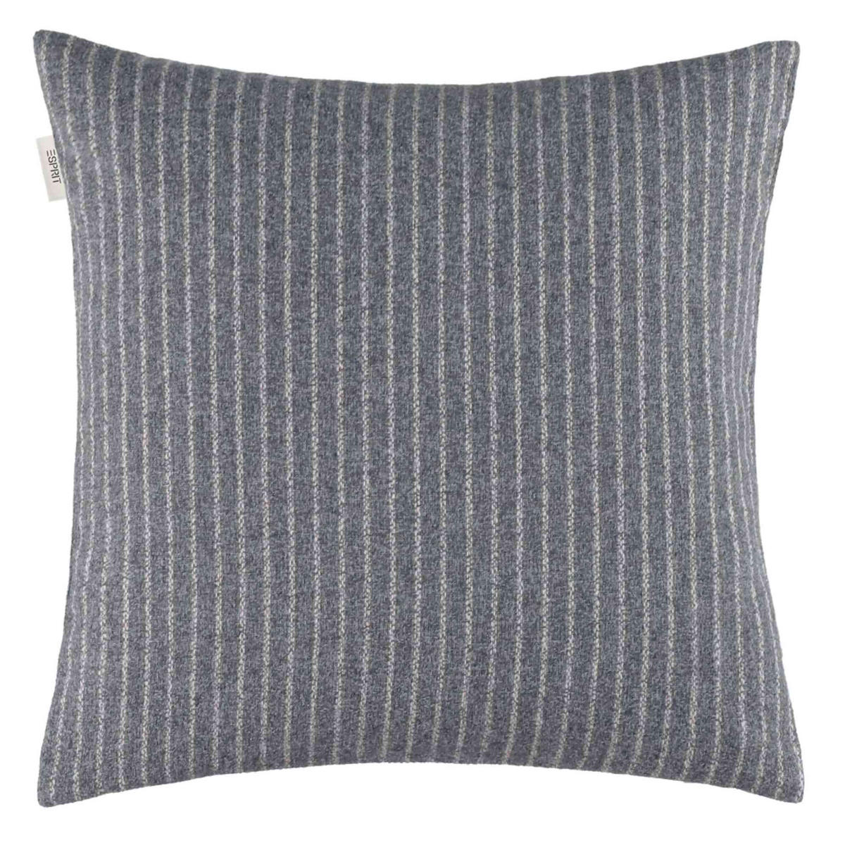 ZIERKISSENHÜLLE DEKOKISSENHÜLLE FUN STRIPE 2er Set - Grau, Textil (38/38cm) - Esprit