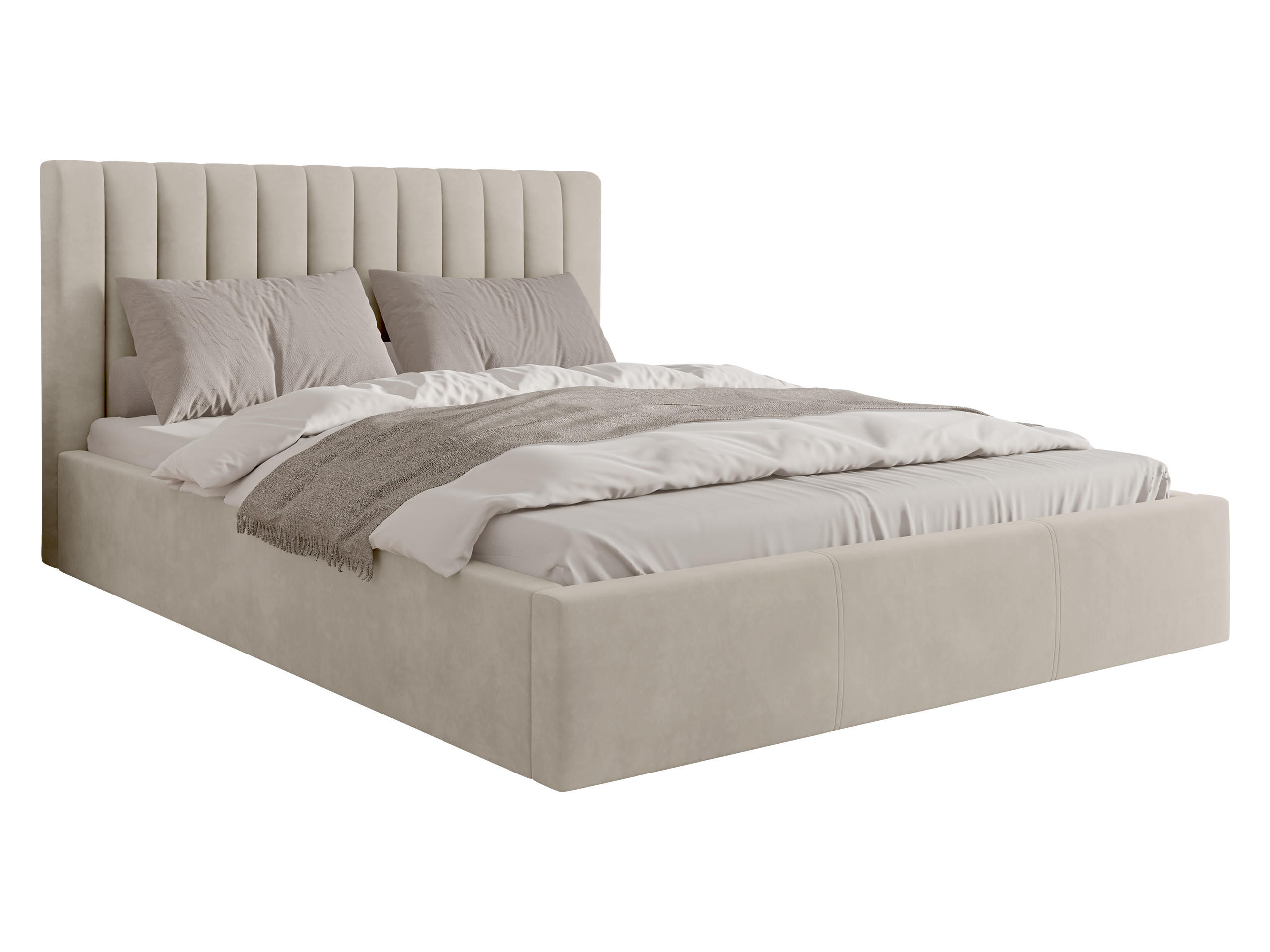 Mirjan24 Polsterbett Beige 160x200 cm