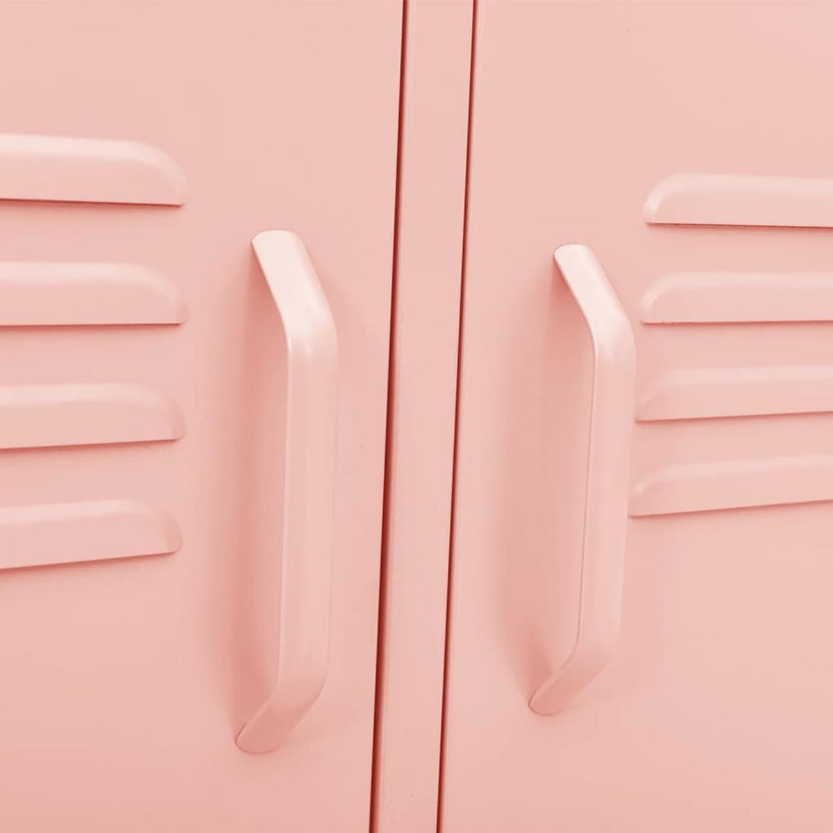 LOWBOARD mit 2 Türen 105/35/50 cm aus Stahl in Rosa - Pink, Metall (105/50/35cm) - vidaXL