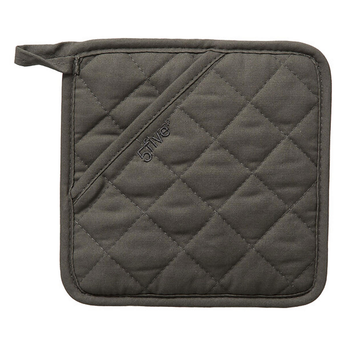 TOPFLAPPEN Premium, Silikon, Baumwolle, Grau - Grau, Textil (1/18cm) - 5five Simply Smart