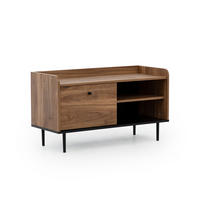 LOWBOARD Vasilia mit 1 Tür, Brandy Castello - Eichefarben, Holzwerkstoff (100/56/40cm) - Beautysofa