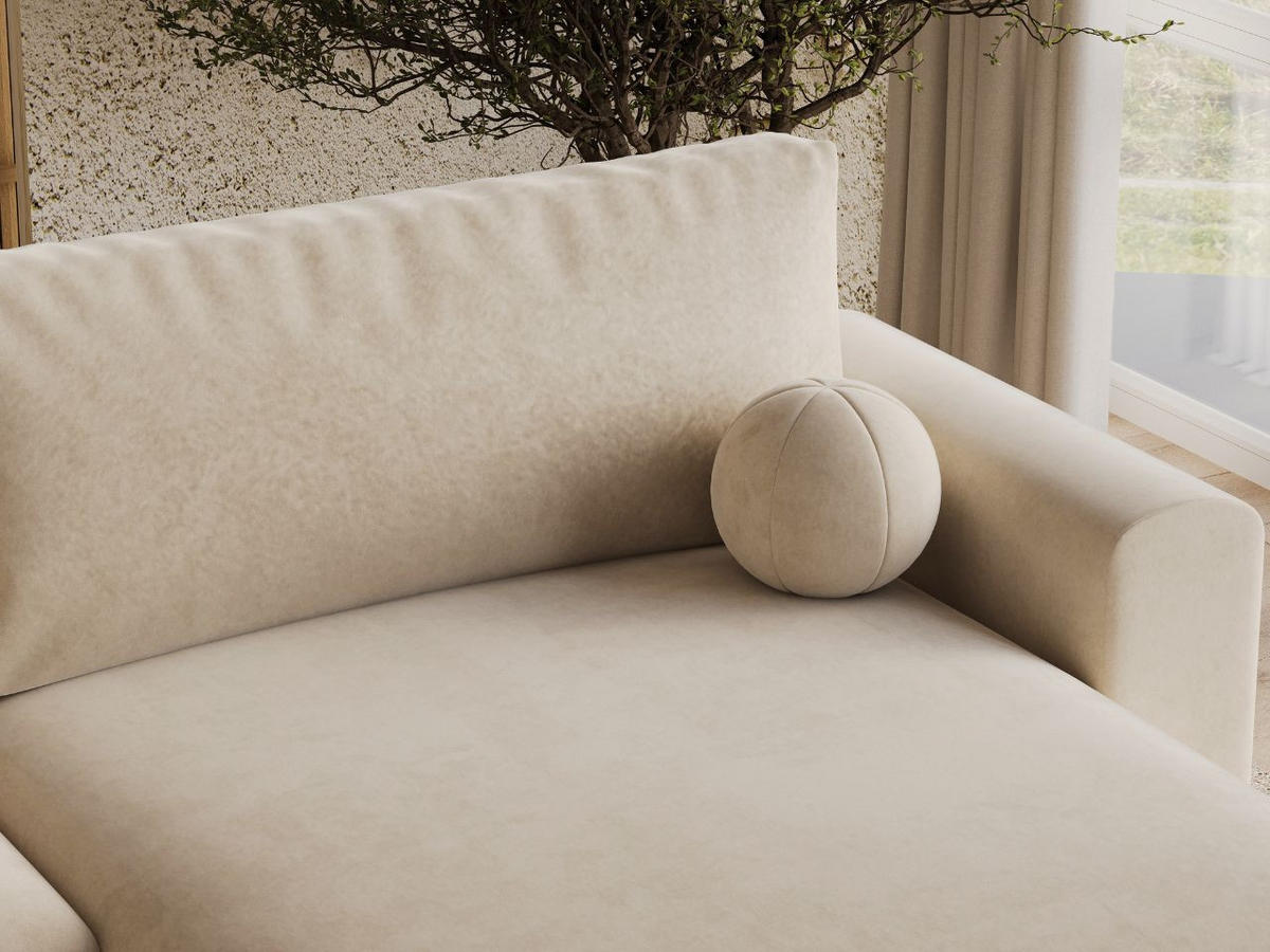 ECKSOFA Aurora Beige - Beige, Holz/Textil (259/145cm) - Graingold