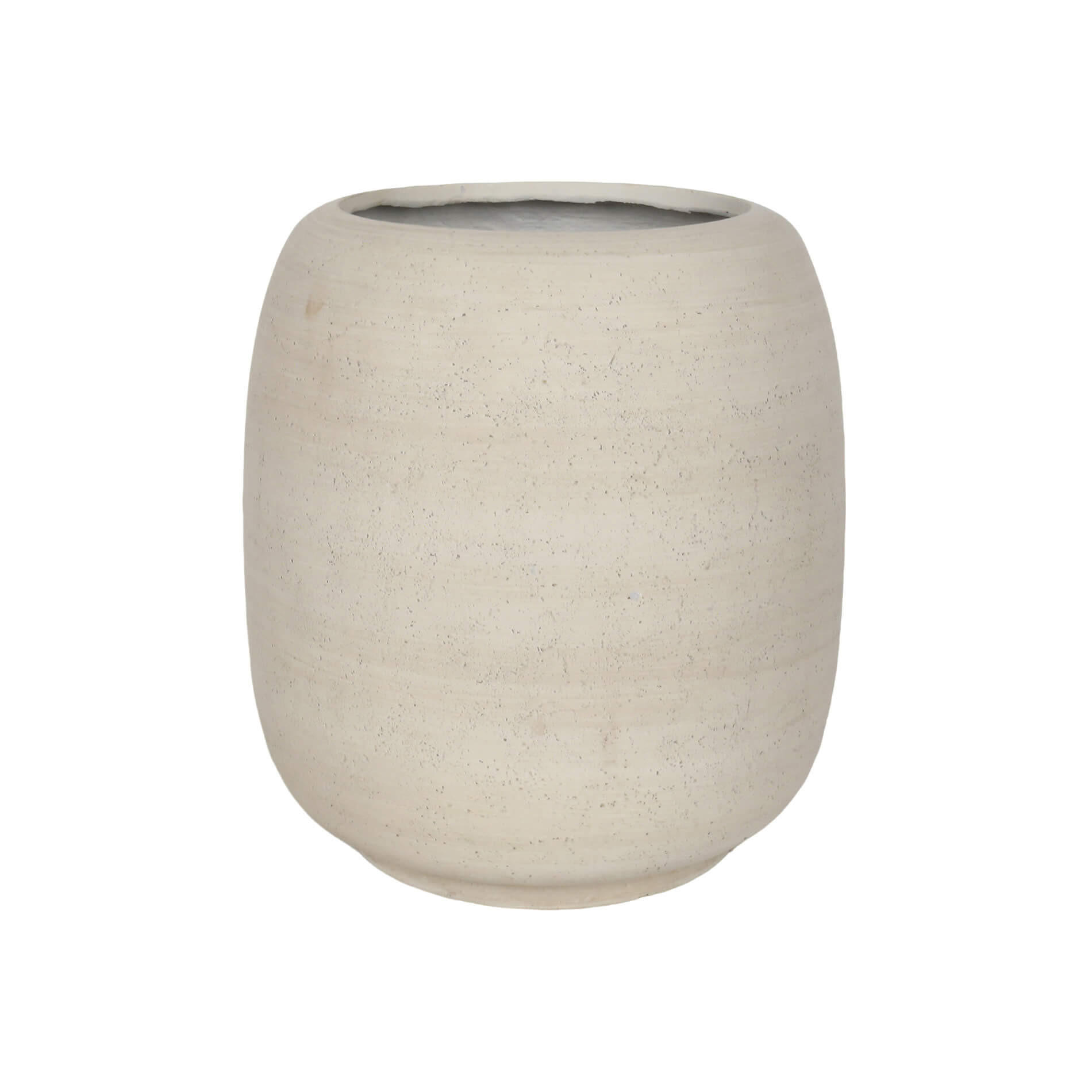 BLUMENTOPF Weiß 37/32,5/32,5 - Weiß, Stein (37cm) - Mobili Rebecca