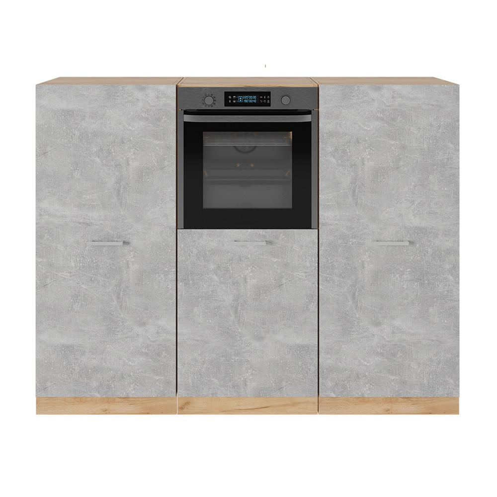 Vicco KUCHYŇSKÝ BLOK R-Line Beton/zlatý dub 180 cm bez pracovní desky