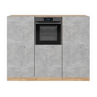 BLOC DE BUCĂTĂRIE R-Line Beton / stejar auriu 180 cm fara blat - stejar miere/gri, compozit lemnos (180/143/46cm) - Vicco