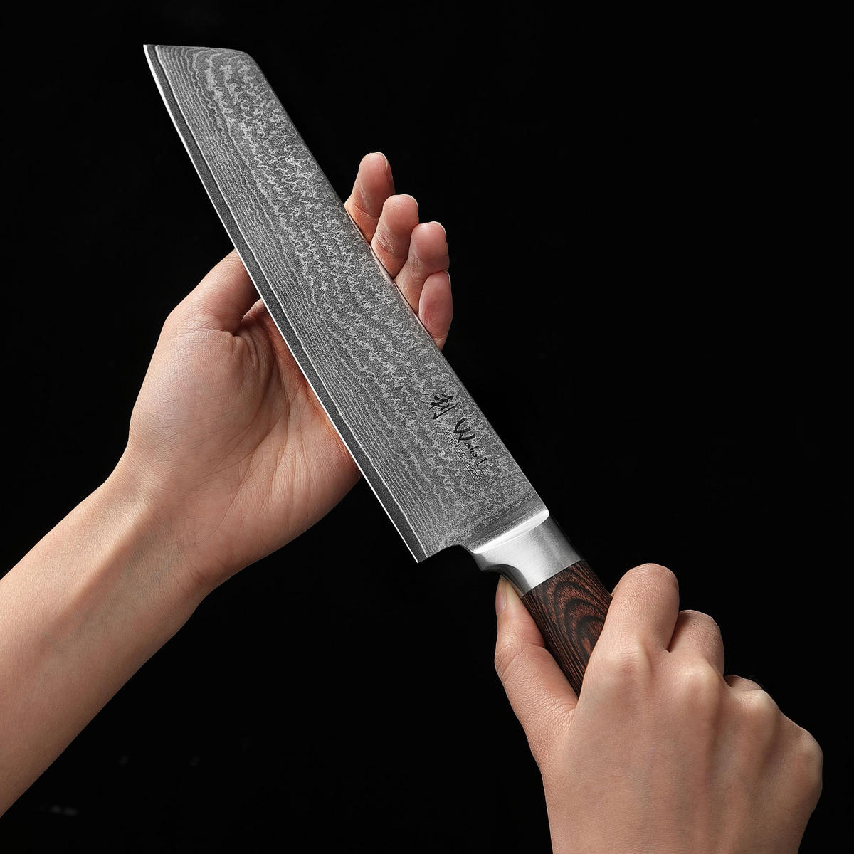 TANTO Chefmesser I EDIB - Braun, Holz/Metall (30cm) - Wakoli