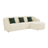 ECKSOFA - Ecke rechts - Strukturstoff - Beige - NETOMIA - Beige, Textil (272/169cm) - Vente-Unique