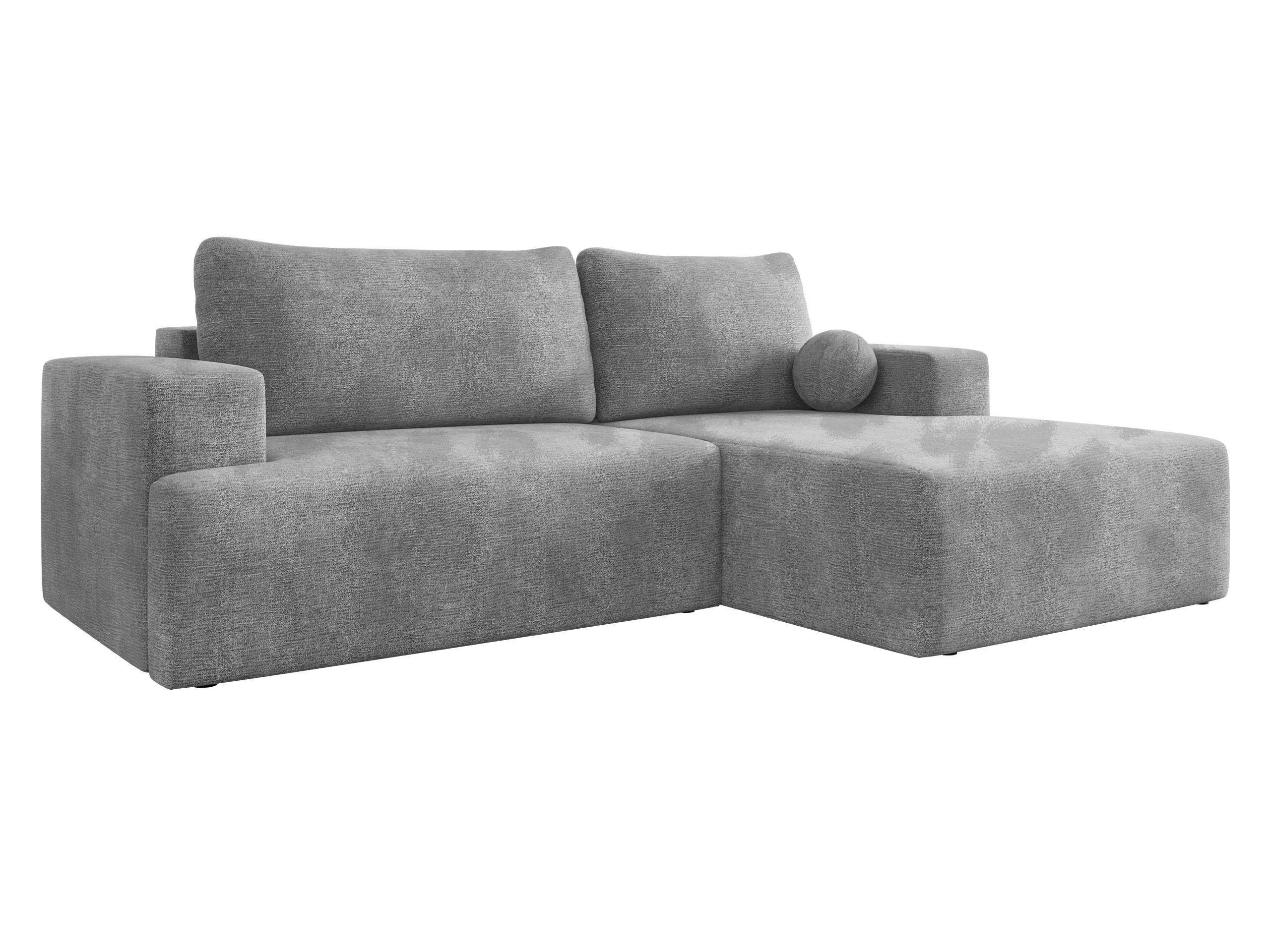 ECKSOFA Mivo, Seite: Rechts - Greige/Schwarz, Holz/Kunststoff (266/163cm) - MIRJAN24