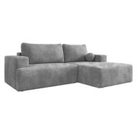 ECKSOFA Mivo, Seite: Rechts - Greige/Schwarz, Holz/Kunststoff (266/163cm) - MIRJAN24