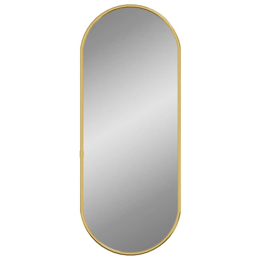 WANDSPIEGEL Golden 50x20 cm Oval - Goldfarben, Glas (20/50/1cm) - furnicato