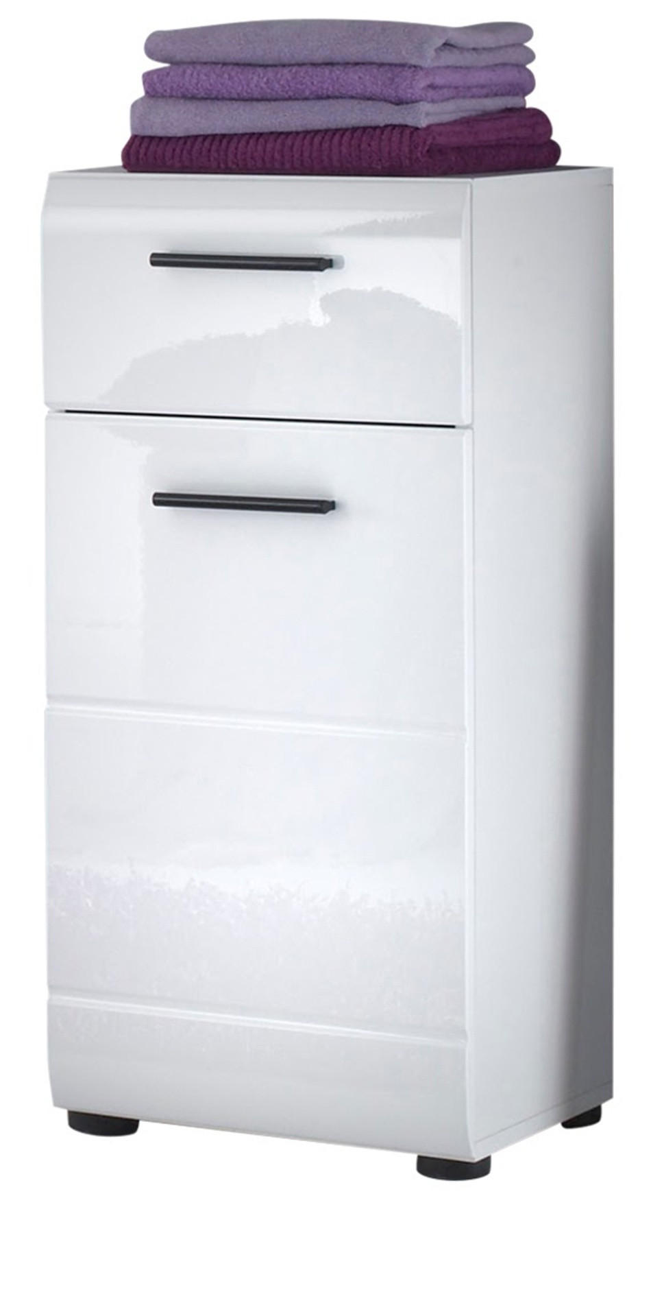 Top.Furn Unterschrank Weiß Hochglanz 30x79x31 cm