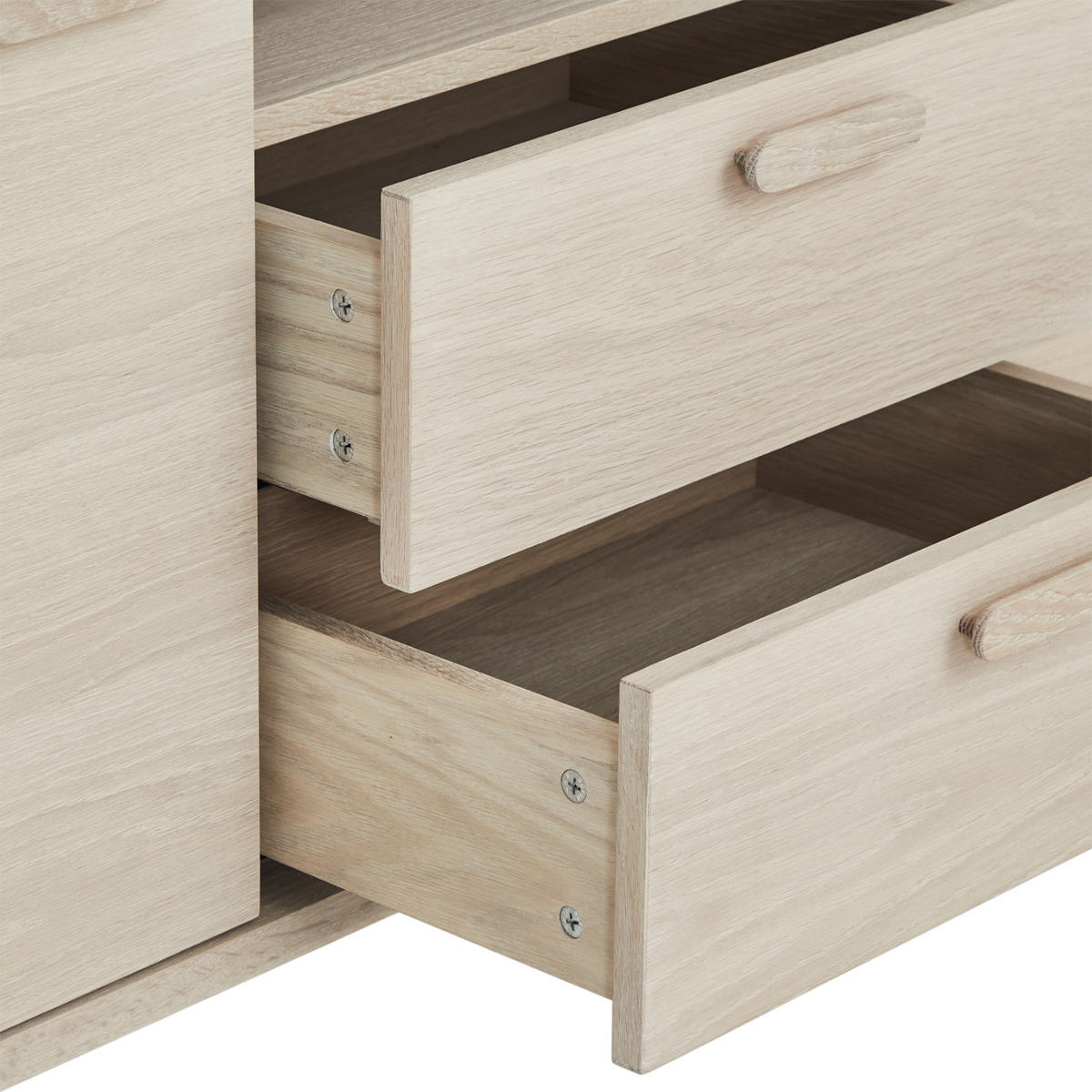SIDEBOARD Eiche massiv - Eiche Bianco/Eichefarben, Holz/Holzwerkstoff (160/79/42cm) - Furnhouse