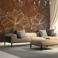 VLIESTAPETE Braun 400/309 cm - Weiß/Braun, Textil (400/1cm) - KUNSTLOFT
