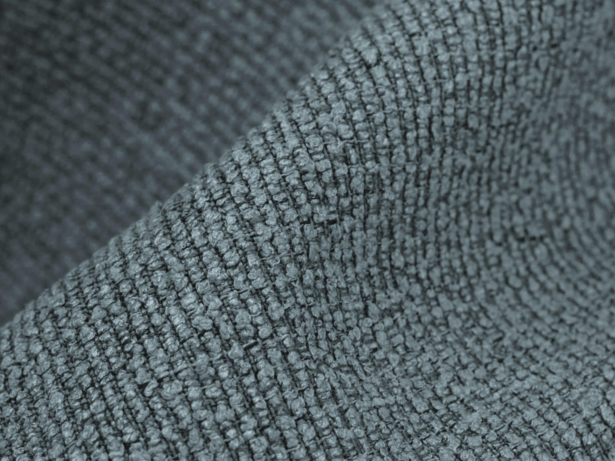 SOFAELEMENT Bouclé Stoff Blau - Pastellblau/Schwarz, Holzwerkstoff/Kunststoff (90/77/90cm) - Makamii