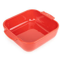 AUFLAUFFORM Keramik Appolia 21cm Quadratisch Rot Spülmaschinenfest - Rot, Keramik (17.5/21/6cm) - PEUGEOT