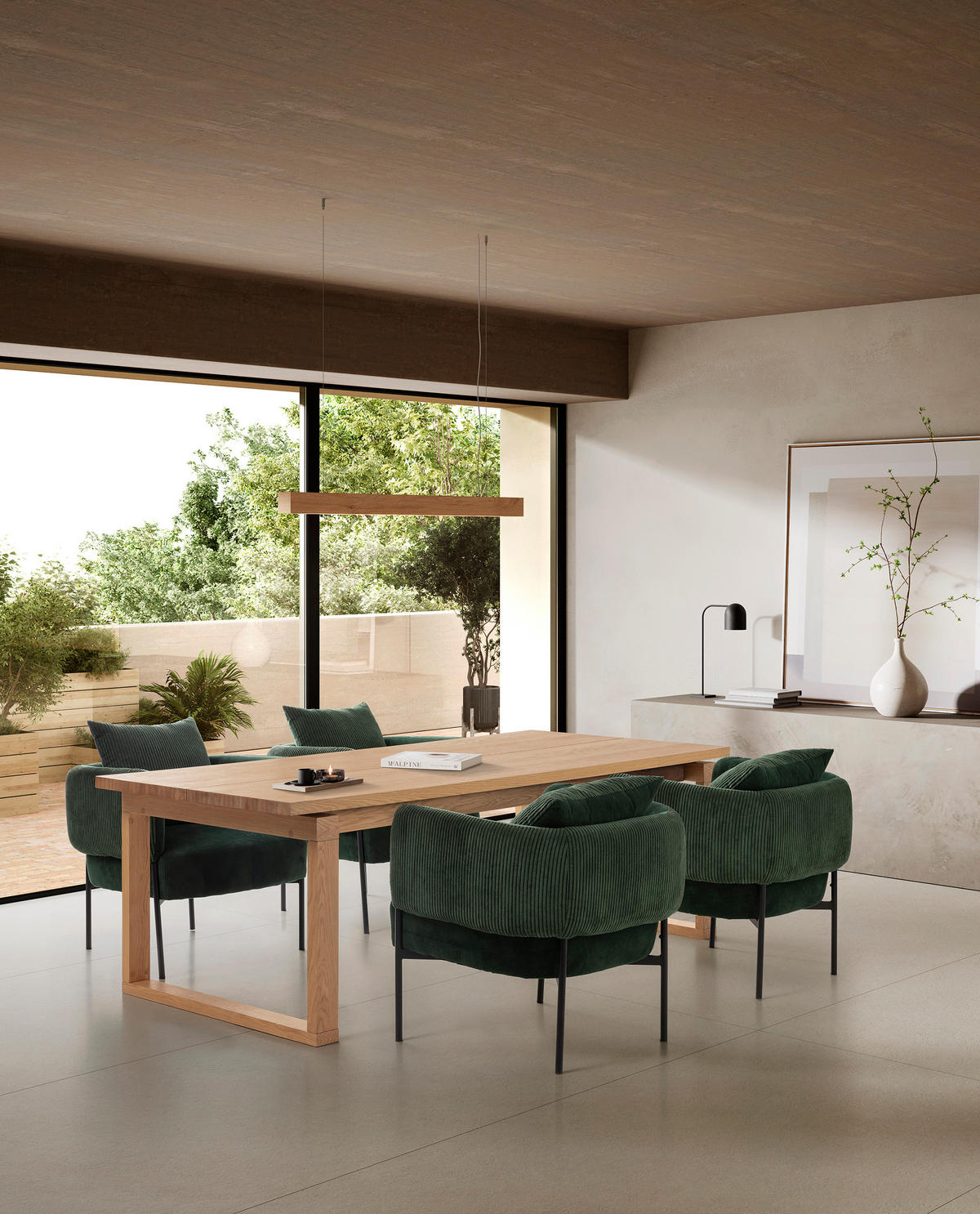 ESSTISCH Rina Braun 220/100/76 cm - Braun, Holz (220/100/76cm)