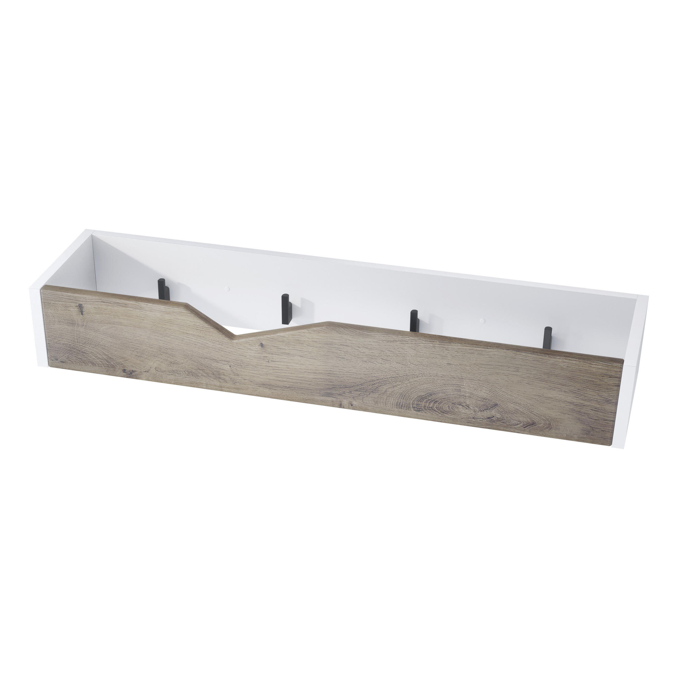 GARDEROBENPANEEL Kolmio Eiche Ribbeck - Alteiche, Holzwerkstoff (83.5/12.5/21cm) - Vladon
