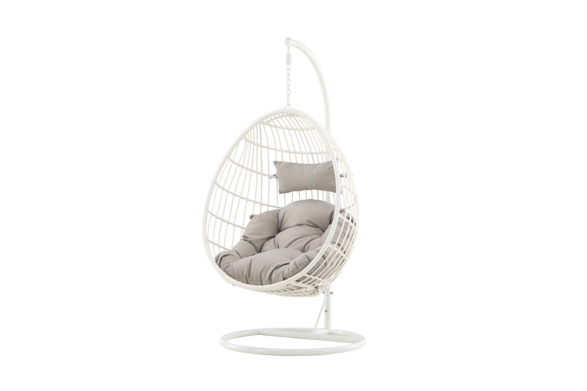 Furnlux Hängesessel Weiß 95x196x95 cm