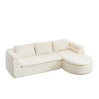 ECKSOFA DE-35270 mit Chaiselongue Cremeweiß - Beige, Textil (170/260cm) - ComfortXL