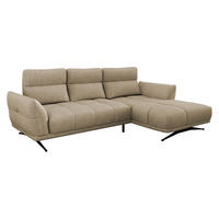ECKSOFA Giovanni Z LCH, Seite: Rechts 2R-LC - Beige/Schwarz, Holz/Textil (298/195cm) - MIRJAN24
